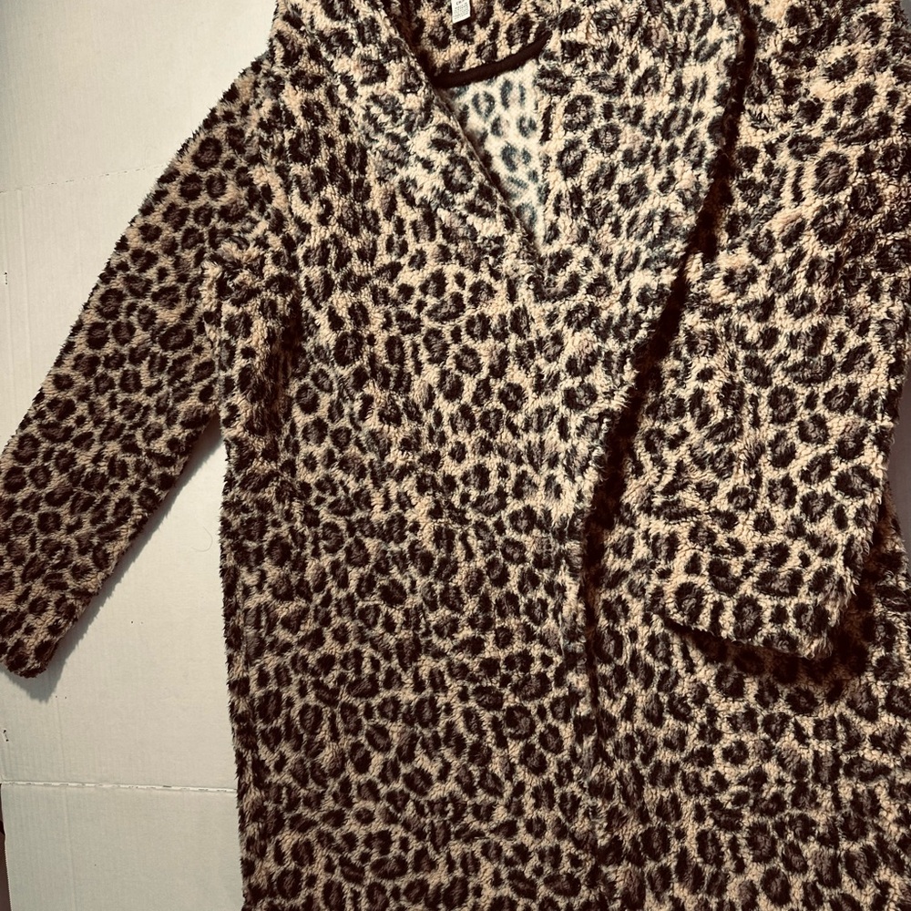 Calvin Klein Animal Print Teddy Jacket